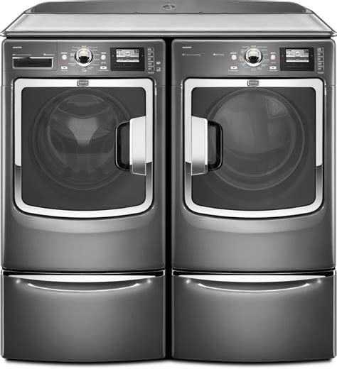 Removing stains is easier with the staintreat option. Maytag MHW9000YG 27 Inch Front-Load Washer with 4.3 cu. ft ...