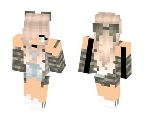 Get Cammo Blond With Hair Bow Minecraft Skin For Free Superminecraftskins