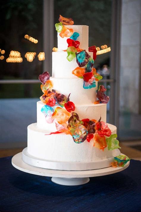 5 Rainbow Wedding Cake Fancy Wedding Cakes Fancy Cakes Happy Birthday Wishes Cake Birthday