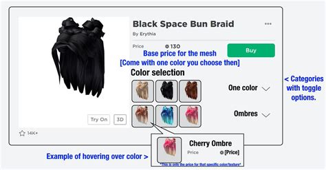 Black Space Bun Braid Roblox Code