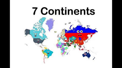 7 Continents Song7 Continents For Kids 7 Continents Continents Song