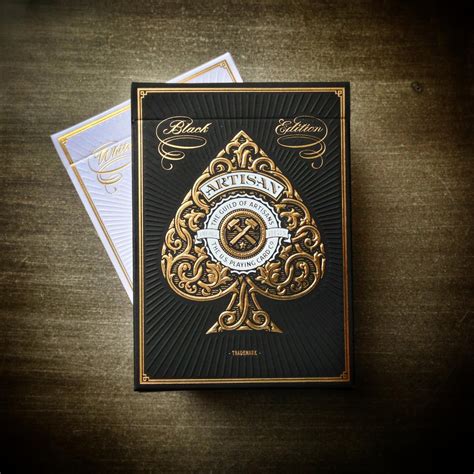 Cards for cardists to demonstrate their amazing. Artisan Black Playing Cards by Theory11 - Online Magic ...