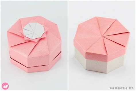 Octagonal Origami Gift Box Tutorial Origami Box Tutorial Origami Box