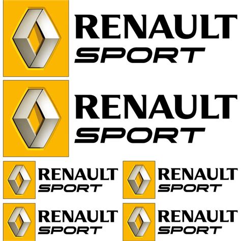 Stickers Autocollants Logo Renault Sport Noir Stickers Muraux Deco