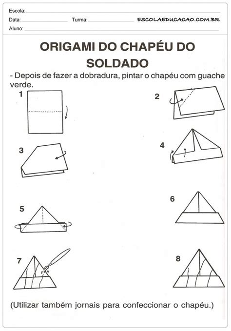 Esta data celebra a atividade exercida pelos soldados do exército brasileiro. Atividades para o Dia do Soldado - Para Imprimir