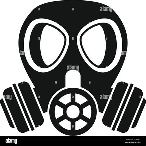 Gas Mask Black Silhouette Vector Stock Vector Image And Art Alamy