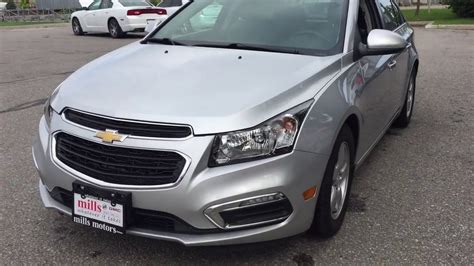 Pre Owned 2015 Chevrolet Cruze Lt Sunroof Silver Oshawa On Stock