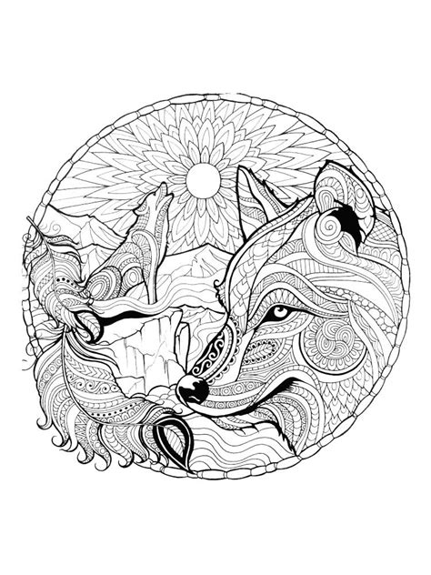 These wolf coloring pages activity will not only interest them to color, but will also help them know the facts associated with various animals. Free Wolf coloring pages for Adults. Printable to Download ...