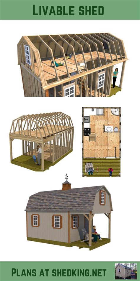 Plans For Building Shed Homes Shed To Tiny House Shed House Plans