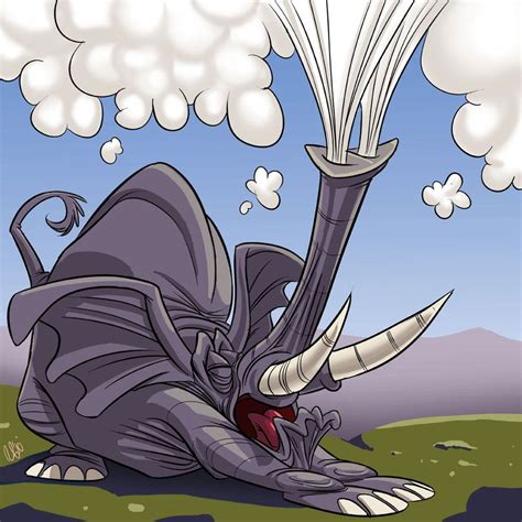 Sneezing Elephant By Superstinkwarrior On