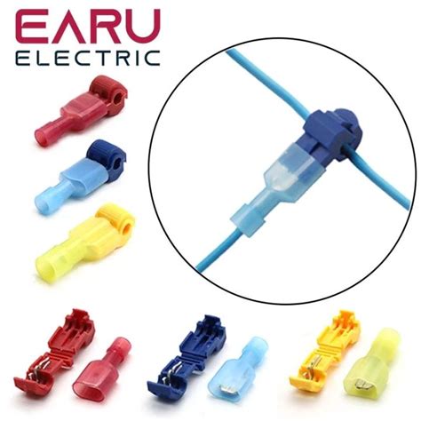 1020304050pcs T Tap Connector Quick Electrical Cable Connector Snap