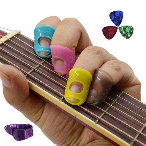 Imelod Guitar Fingertip Protectors Silicone Finger Guards For Ukulele