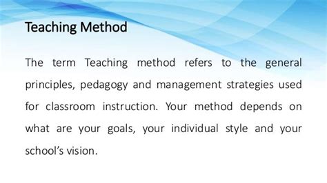 Teaching Strategies And Methodologies For Teaching And Learning