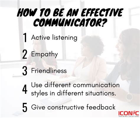 How To Be An Effective Communicator Iconic Training Solutions