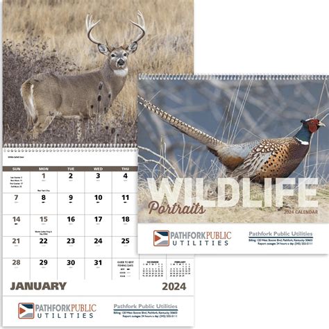 Customized Wildlife Portraits Calendars