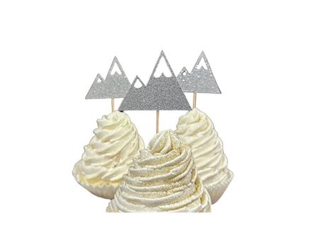 Mountain Cupcake Toppers Mountain Toppers Adventure Awaits Cupcake
