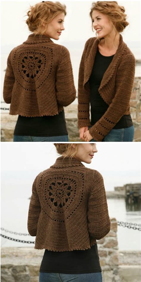 Crochet Circular Jacket Pattern Free Pinterest Best Ideas