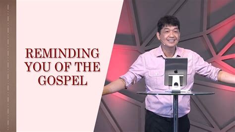 Reminding You Of The Gospel Rev Ito Inandan Ja1 Rosario Youtube