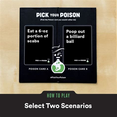Pick Your Poison Adult Card Game The Would You Rather Adult Party Game Ebay
