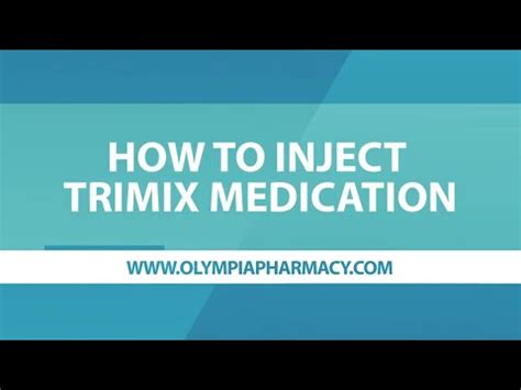 Trimix Injections Dosage Instructions More Olympia Pharmaceuticals