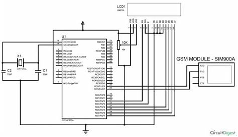 gsm interfacing with arduino circuit diagram