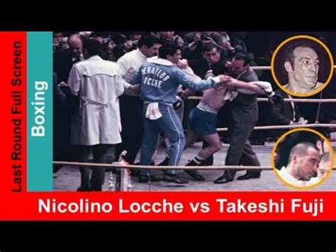 Nicolino Locche Vs Takeshi Fuji Widescreen Fight Last Round Technical Knockout Boxing Match