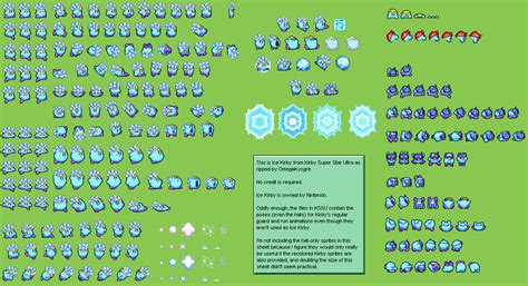 The Spriters Resource Full Sheet View Kirby Super Star Ultra Ice