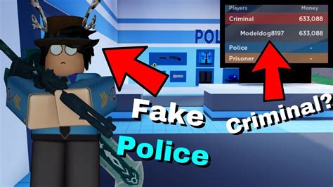 Roblox Jailbreak Police As Criminal Glitch How To Become A Police On