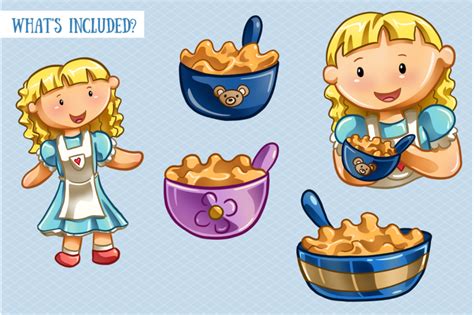 Goldilocks And The Three Bears Clip Art Collection By Keepin It Kawaii