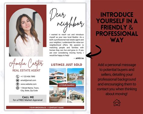 Realtor Introduction Letter Real Estate Agent Template New Etsy Uk Real Estate Agent