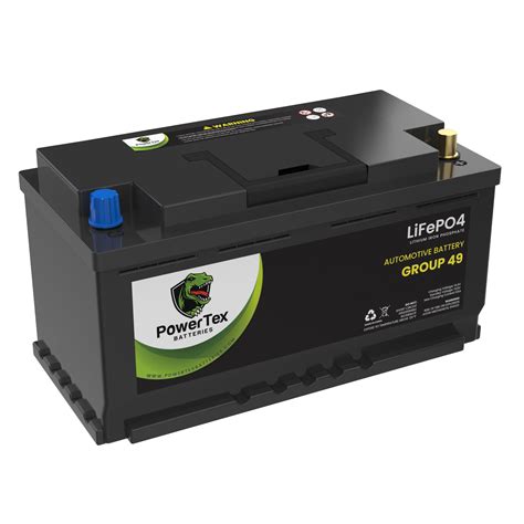Powertex Batteries Bci Group 49 H8 Lithium Lifepo4 Automotive Battery