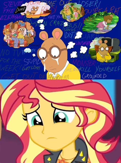 Sunset Shimmers Reaction To Arthur Read Is Punish By Hirohamadarockz