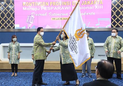 Anies Lepas Kontingen Jakarta Ke Pesparawi Nasional 13 Daelpos