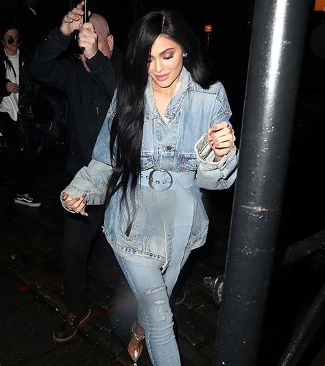 Kylie Jenner In Denim Jacket And Nothing Underneath In Sexy New Photos Hollywood Life
