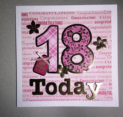 18th Birthday Card 18th Birthday Cards Birthday Cards 18th Birthday