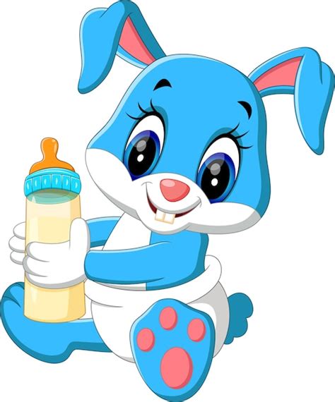 Premium Vector Cute Baby Rabbit Cartoon