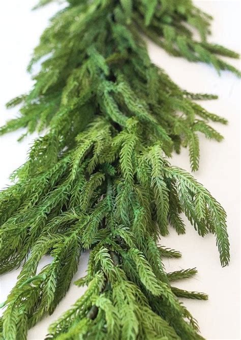 Natural Touch Artificial Pine Garland Christmas Greenery At Afloral