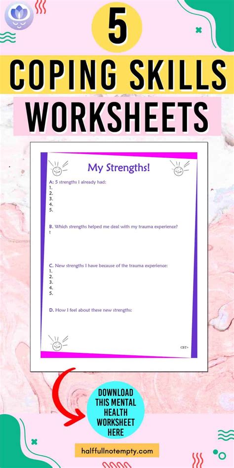 Coping Skills Worksheets 5 Coping Skills Worksheets Healthy Coping