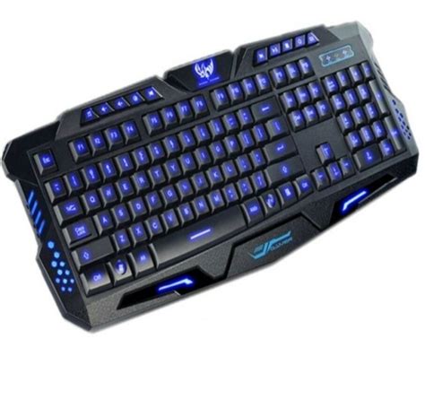 3 Colors Switchable Led Backlit Backlight Illuminated Gaming Keyboard