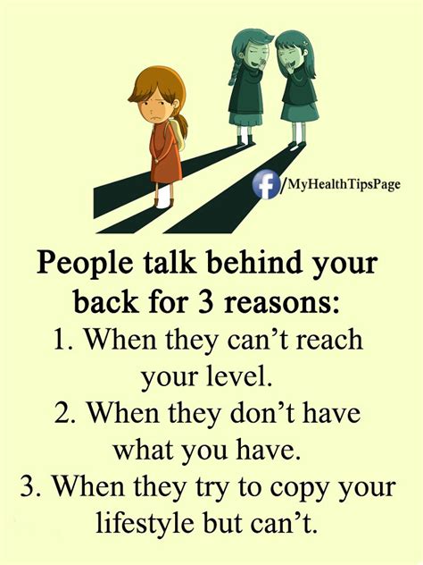 People Talk Behind Your Back For 3 Reasons Special Quotes Talking
