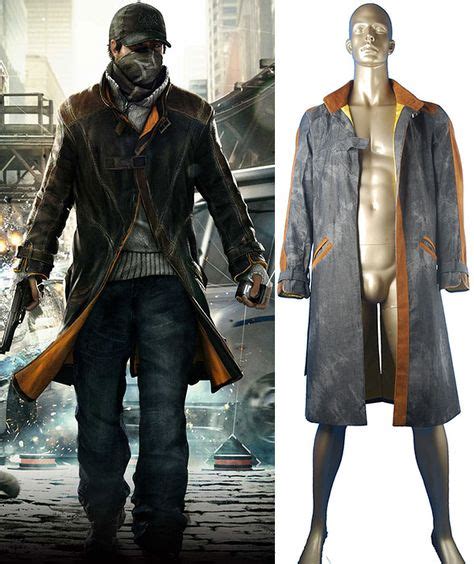 Watchdogs Aiden Pearce Cosplay Costume Watch Dogs Aiden Trench Coat