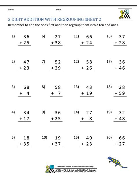 Above all, students learned when, why and how to regroup when adding numbers together. Pin by Faith Zahn on 3rd/4th Grade | Math worksheets ...