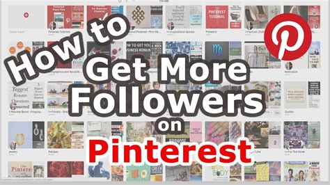 how to get more followers on pinterest youtube