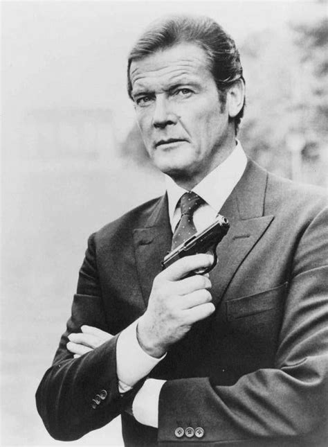 John Bryson Roger Moore As James Bond 007 With Walther Ppk
