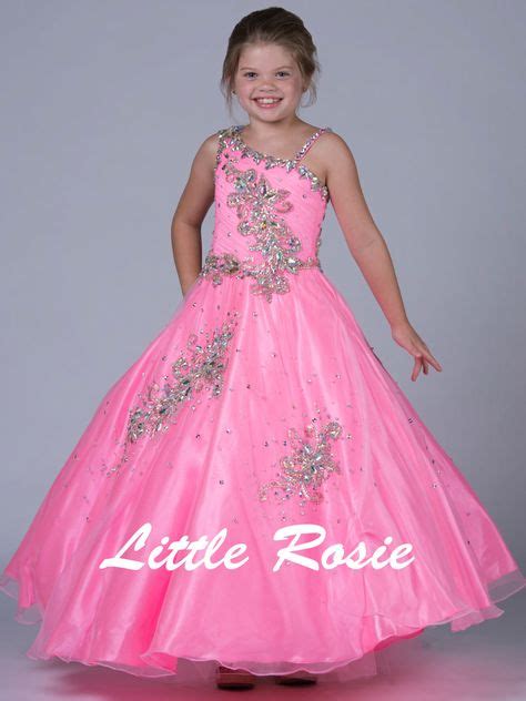 little rosie asymmetrical beaded pageant dress lr2086 little rosie ballgown