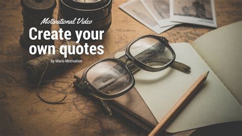 Create Your Own Quotes Motivational Video Youtube