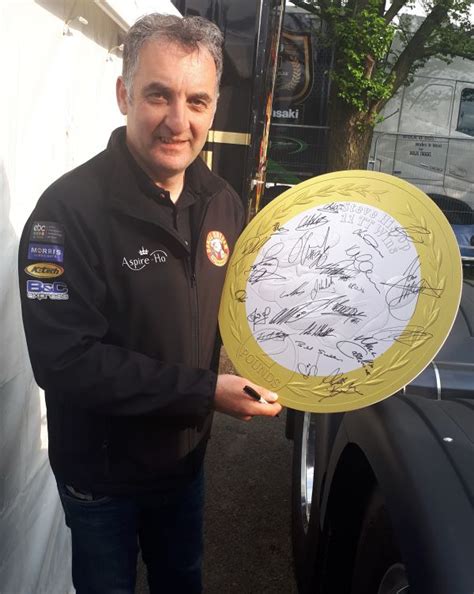 Hislop Presentation Boards Are Being Signed By Tt Riders And Vips Iom Post