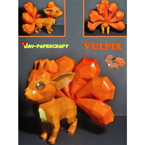 Jual Pokemon Vulpix Papercraft Shopee Indonesia