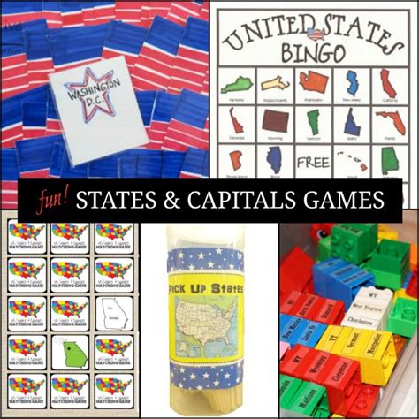 States And Capitals Game Educational Games For Kids