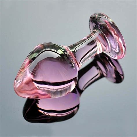 16 Wide Pink Glass Thick Girthy Anal Butt Plug Dildo Anal Play Sex